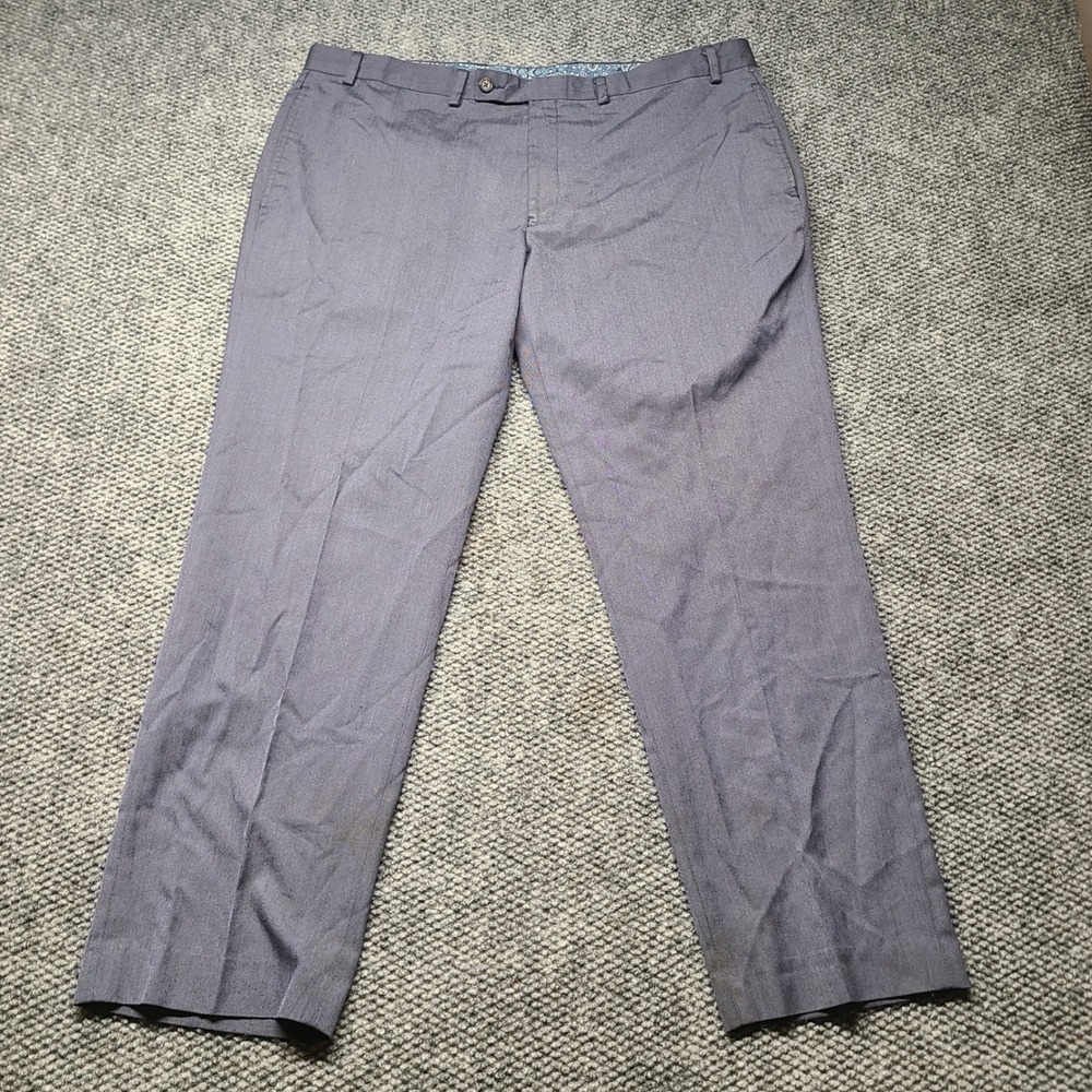 Lauren Ralph Lauren Mens Gray Dress Pants 40x30 Flat Front Straight Leg Trouser